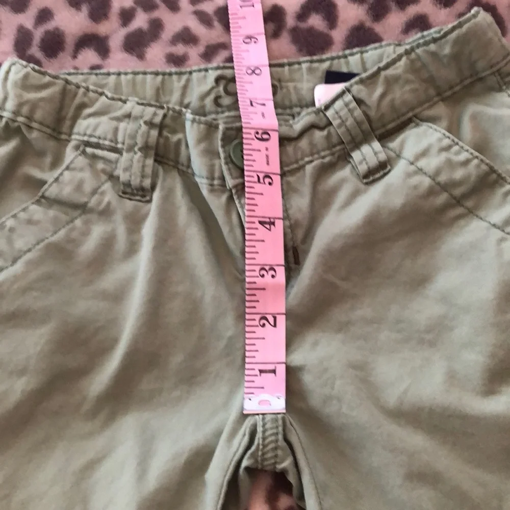 GapKids Green Lightweight Chino Pants Wide Leg Size 8 Regular